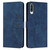 For Samsung Galaxy A70 Skin Feel Heart Pattern Leather Phone Case(Blue)