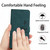 For Samsung Galaxy A13 4G Skin Feel Heart Pattern Leather Phone Case(Green)