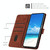 For Samsung Galaxy S9 Skin Feel Heart Pattern Leather Phone Case(Brown)