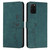 For Samsung Galaxy S20+ Skin Feel Heart Pattern Leather Phone Case(Green)