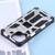 For Samsung Galaxy M33 Shockproof TPU + PC Magnetic Phone Case with Holder(Silver)