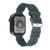 Snowflake Silicone Watch Band For Apple Watch Series 9&8&7 41mm / SE 3&SE 2&6&SE&5&4 40mm / 3&2&1 38mm(Green)