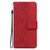 For iPhone 14 Pro Max Geometric Embossed Leather Phone Case (Red)