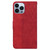 For iPhone 14 Pro Max Geometric Embossed Leather Phone Case (Red)