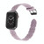 Snowflake Silicone Watch Band For Apple Watch Series 9&8&7 41mm / SE 3&SE 2&6&SE&5&4 40mm / 3&2&1 38mm(Purple)