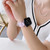 Snowflake Silicone Watch Band For Apple Watch Series 9&8&7 41mm / SE 3&SE 2&6&SE&5&4 40mm / 3&2&1 38mm(Purple)