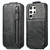 For Samsung Galaxy S22 Ultra 5G Zipper Wallet Vertical Flip Leather Phone Case(Black)