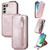 For Samsung Galaxy S21 FE 5G Zipper Wallet Vertical Flip Leather Phone Case(Pink) For Samsung Galaxy S21 FE 5G Zipper Wallet Vertical Flip Leather Phone Case(Pink)