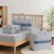 Portable Home Clothes Organizer Moving Bag, Specification: 60x50x28cm(White Base Blue Flower)