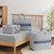 Portable Home Clothes Organizer Moving Bag, Specification: 50x35x20cm(White Base Blue Flower)