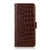 For OPPO Reno8 Crocodile Top Layer Cowhide Leather Phone Case(Brown)