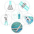 For Samsung Galaxy A23 4G/5G Electroplating Splicing Marble TPU Phone Case with Lanyard(Green) For Samsung Galaxy A23 4G/5G Electroplating Splicing Marble TPU Phone Case with Lanyard(Green)