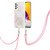 For Samsung Galaxy A23 4G/5G Electroplating Splicing Marble TPU Phone Case with Lanyard(Pink White) For Samsung Galaxy A23 4G/5G Electroplating Splicing Marble TPU Phone Case with Lanyard(Pink White)