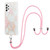 For Samsung Galaxy A23 4G/5G Electroplating Splicing Marble TPU Phone Case with Lanyard(Pink White) For Samsung Galaxy A23 4G/5G Electroplating Splicing Marble TPU Phone Case with Lanyard(Pink White)