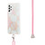 For Samsung Galaxy A23 4G/5G Electroplating Splicing Marble TPU Phone Case with Lanyard(Pink White) For Samsung Galaxy A23 4G/5G Electroplating Splicing Marble TPU Phone Case with Lanyard(Pink White)