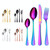 4PCS/Set Stainless Steel Western Steak Fork Spoon Knife Set, Color: True Color