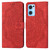For OPPO Realme 9i Mandala Embossed Flip Leather Phone Case(Red)