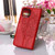 For iPhone 14 Embossed Butterfly Leather Phone Case  (Red)