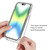 For iPhone 14 Pro Two-color Gradual Change PC+TPU Phone Case (Purple)