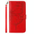 For iPhone 14 Pro Embossed Butterfly Leather Phone Case (Red)