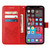 For iPhone 14 Pro Embossed Butterfly Leather Phone Case (Red)