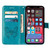 For iPhone 14 Pro Max Embossed Butterfly Leather Phone Case (Blue)