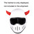2PCS Motorcycle Horn Sucker Helmet Decoration(White)