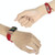 For Fitbit Charge 5 Eye Bead Chain Watch Band(Red) For Fitbit Charge 5 Eye Bead Chain Watch Band(Red)