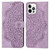 For iPhone 13 Pro Mandala Embossed Flip Leather Phone Case (Purple)