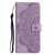 For iPhone 13 Pro Mandala Embossed Flip Leather Phone Case (Purple)