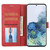 For Samsung Galaxy S21 FE 5G Classic Wallet Flip Leather Phone Case(Red)
