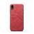 For iPhone XR Card Slots Full Coverage PU+TPU Phone Case(Red)