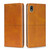 For Sony Xperia ACE III Cow Texture Magnetic Horizontal Flip Leather Phone Case(Light Brown)