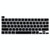 Dustproof Silicone Laptop Keyboard Protective Film for MacBook Pro 13.3 inch 2022 (Black)