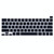 Dustproof Silicone Laptop Keyboard Protective Film for MacBook Pro 13.3 inch 2022 (Black)
