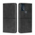 For TCL 20B/6159K Cow Texture Magnetic Horizontal Flip Leather Phone Case(Black)