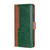 For OPPO A57 5G 2022/Realme Q5i Contrast Color Side Buckle Leather Phone Case(Light Brown + Green)