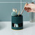 2 PCS Desktop Ventilation Draining Water Grid Rack Makeup Brush Toothbrush Tableware Storage Rack(Green)
