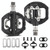 WEST BIKING Mountain Bike Aluminum Alloy Bearing Single-sided Self-locking Pedal(Black)