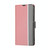 For iPhone SE 2022 / SE 2020 / 8 / 7 Twill Texture Side Button Leather Phone Case(Pink)