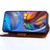 For vivo X80 Pro Geometric Stitching Horizontal Flip Leather Phone Case(Light Brown)