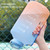 1500ml Large Capacity Gradient Straw Cup Sports Bottle With Scale(Black)