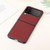For Samsung Galaxy Z Flip4 Carbon Fiber Texture Shockproof Protective Phone Case(Red)