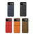For Samsung Galaxy Z Flip4 Two-color Calf Texture Shockproof Phone Case(Brown)