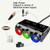 MEICHELE Car Cigarette Lighter Charger Dual USB 1A+2.1A With Switch(Black Voltage Version)