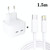 SDC-40W Dual PD USB-C / Type-C Ports Charger with 1.5m Type-C to 8 Pin Data Cable, EU Plug