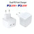SDC-40W Dual PD USB-C / Type-C Ports Charger with 1.5m Type-C to 8 Pin Data Cable, EU Plug