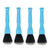 4 PCS Car Details Soft Bristle Interior Brush Crevice Cleaning Brush, Style: Short Blue Handle