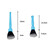 4 PCS Car Details Soft Bristle Interior Brush Crevice Cleaning Brush, Style: Short Blue Handle