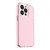 For iPhone 14 Pro Shockproof Terminator Style Transparent Protective Case (Pink)